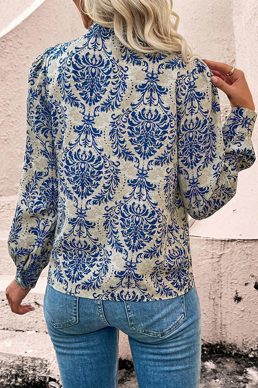 Bohemian Bishop Sleeve Lace Shirt