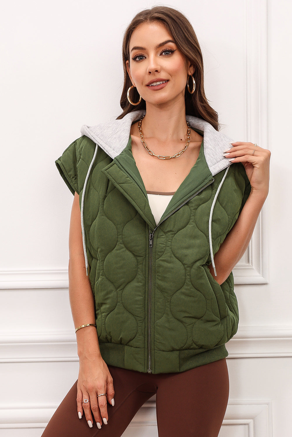 Gym Ready Zip Up Hooded Vest