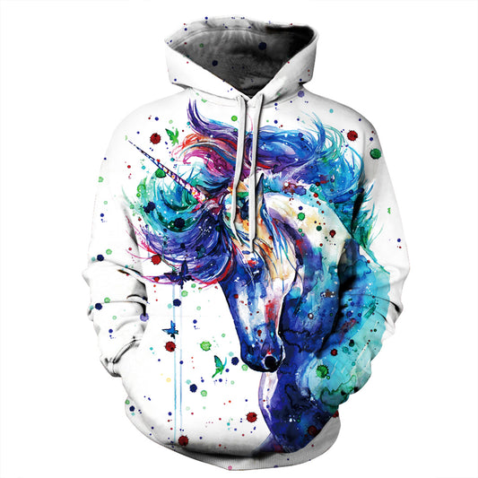 Paint Splash Unicorn Hoodie