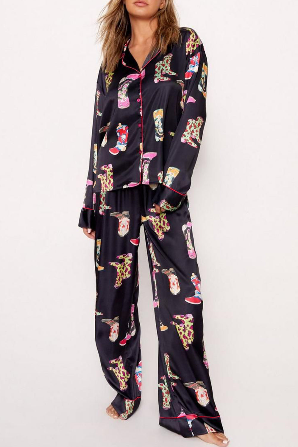 Line Dance Long Pajama Set