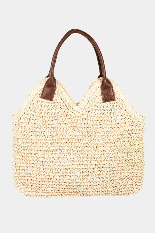 Simple Straw Shoulder Bag