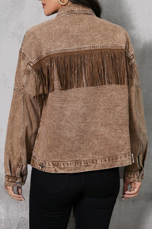 Country Road Fringed Denim Jacket