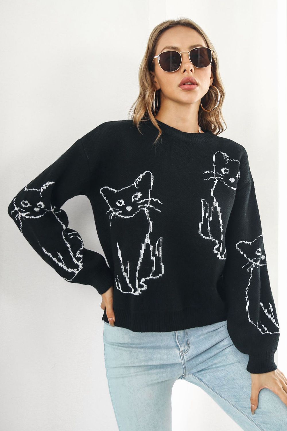 Cat Pullover Sweater