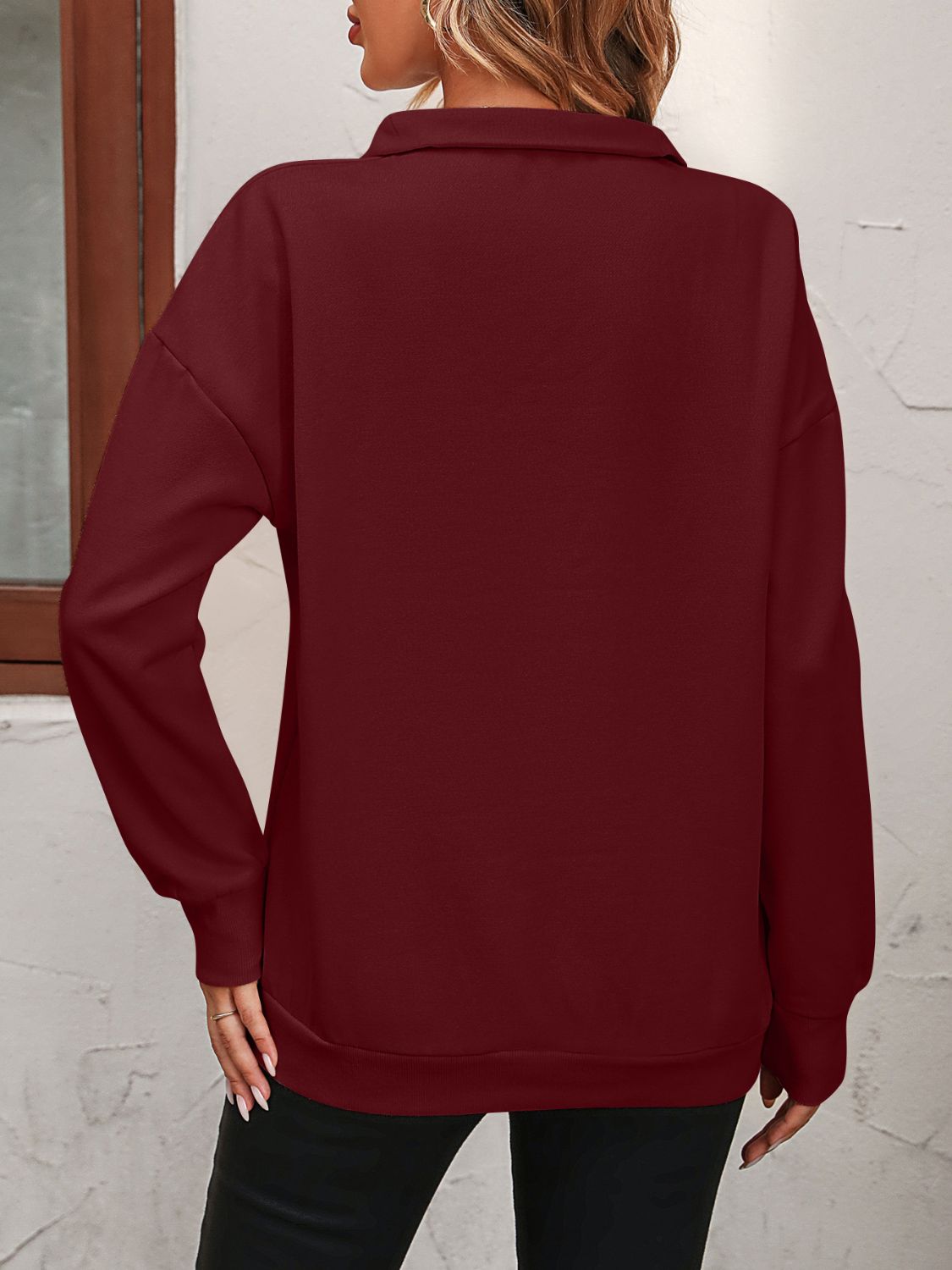 Mandy-Quarter Zip Sweatshirt