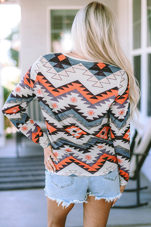 Aztec Wave Top