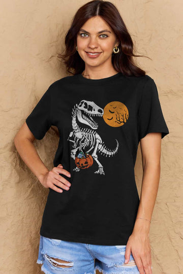 Simply Love-Dino Trick or Treat Graphic Tee