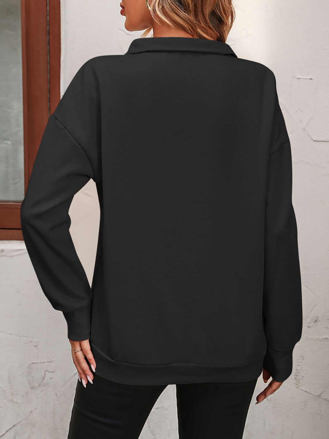 Mandy-Quarter Zip Sweatshirt