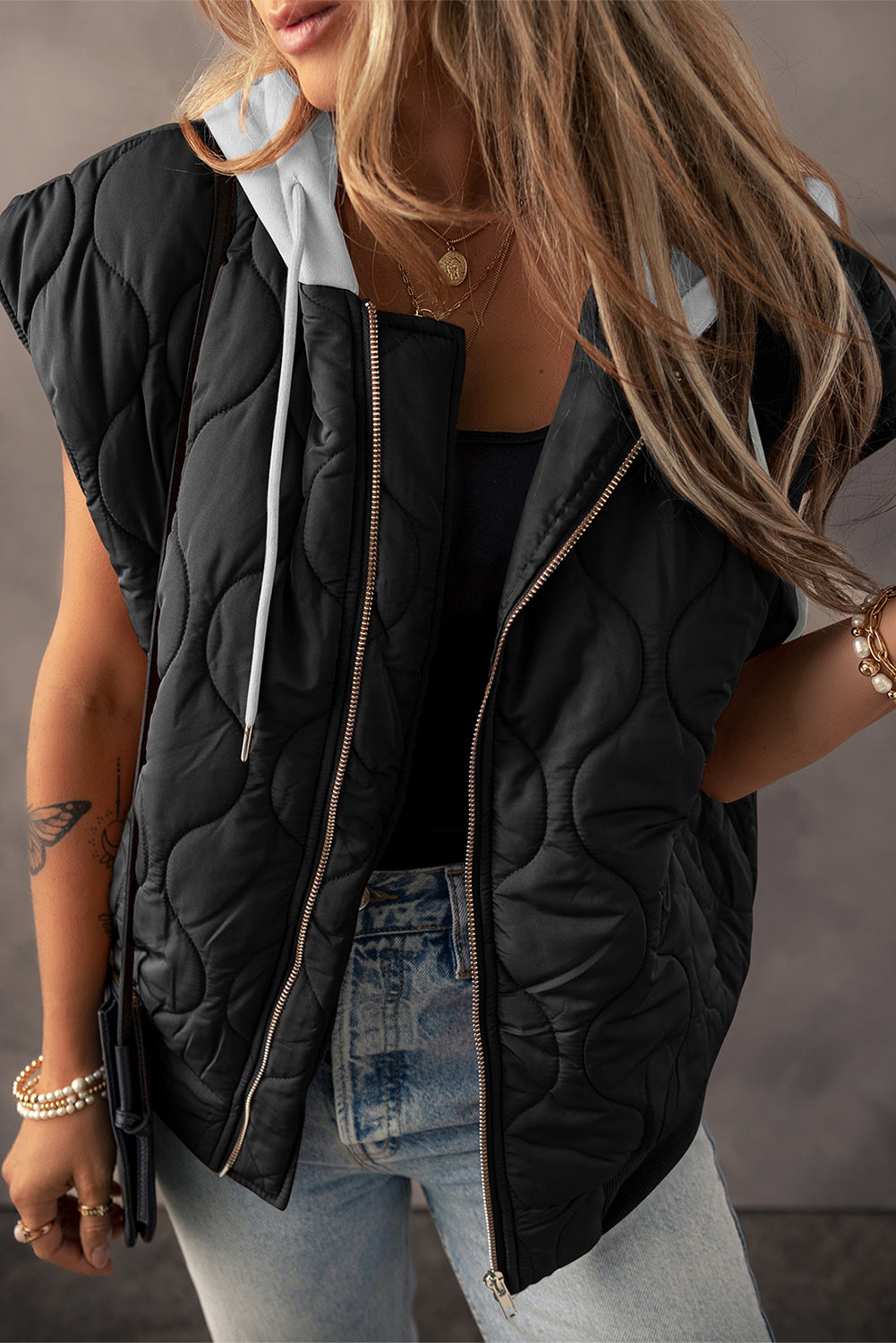 Gym Ready Zip Up Hooded Vest