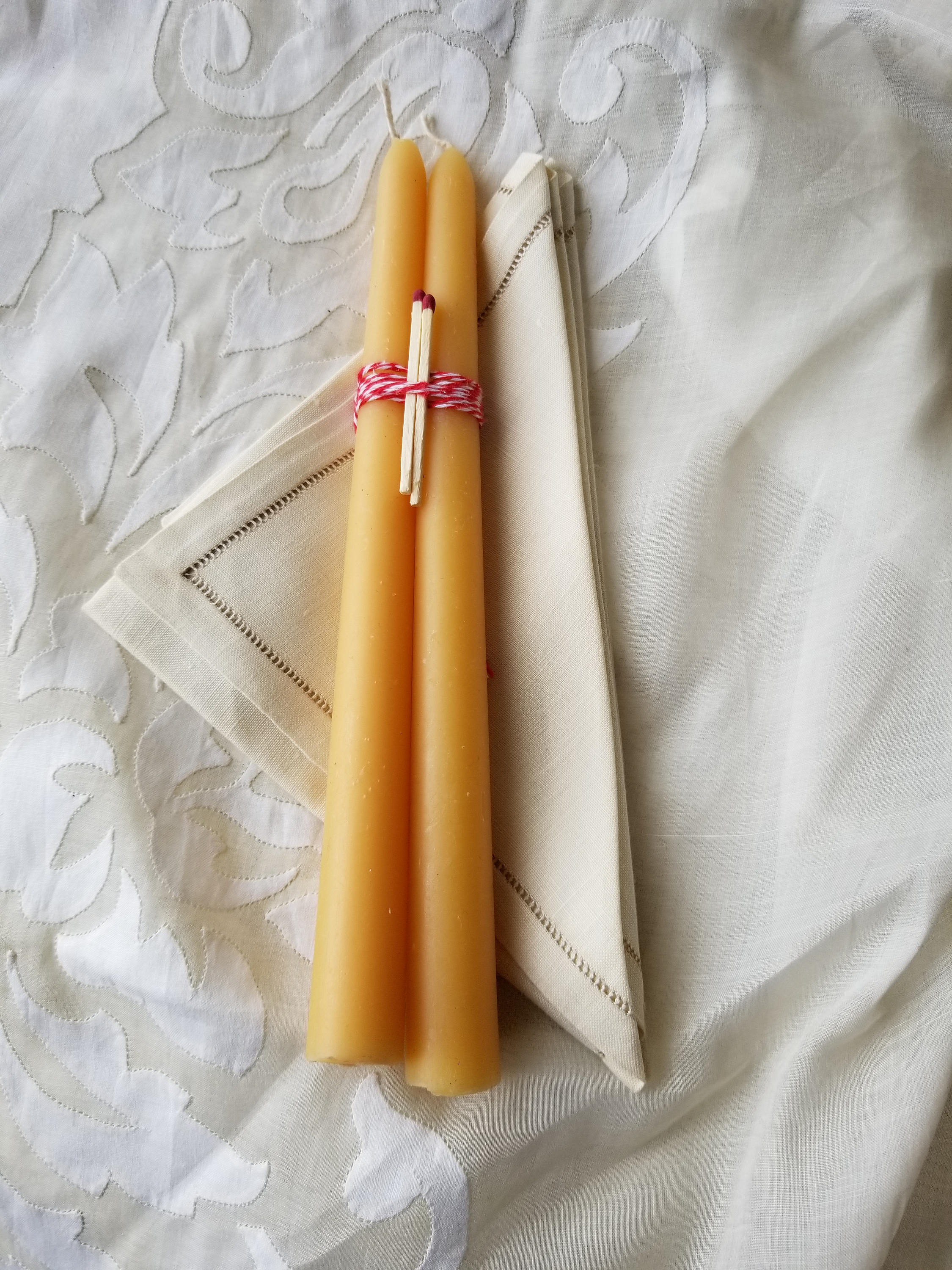 10" Traditional Tapers | Beeswax Candles