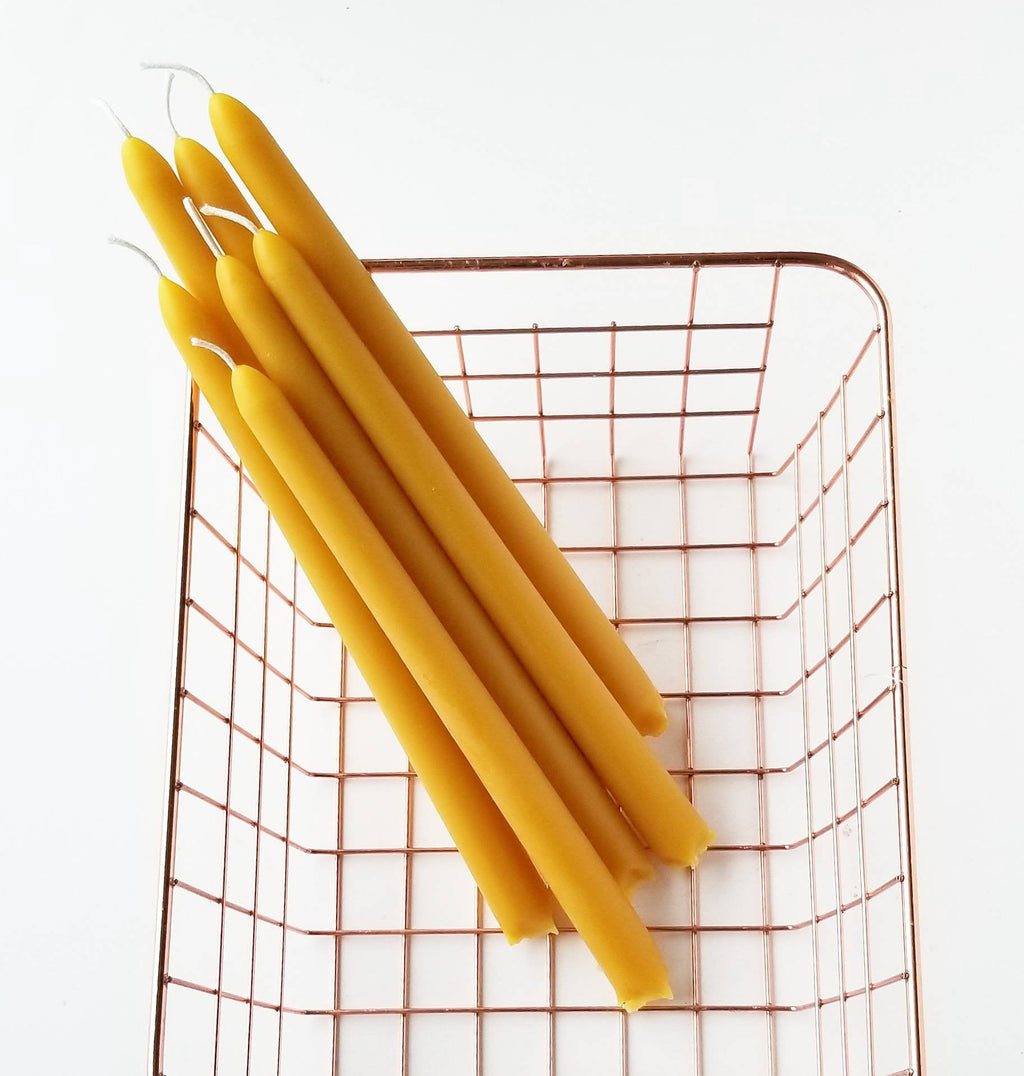 10" Traditional Tapers | Beeswax Candles