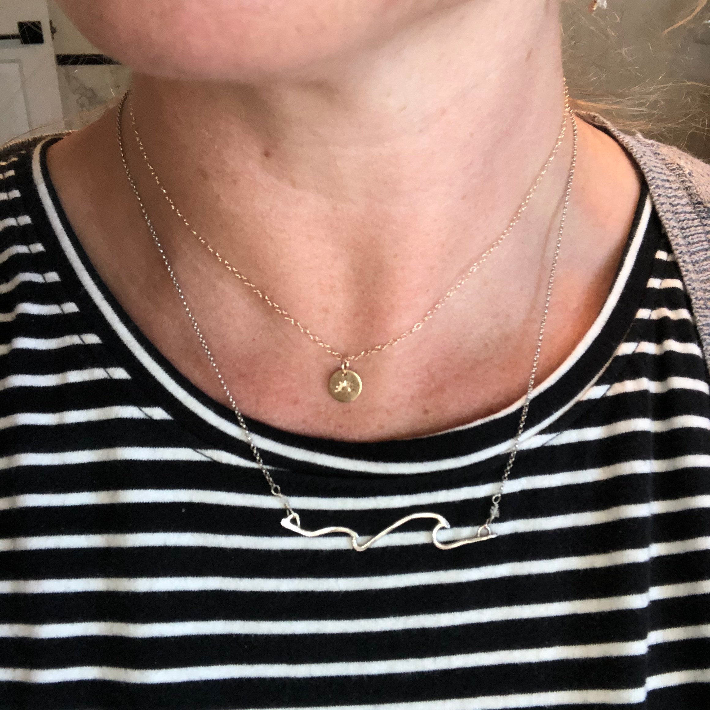 Mini Coin Full Moon Necklace