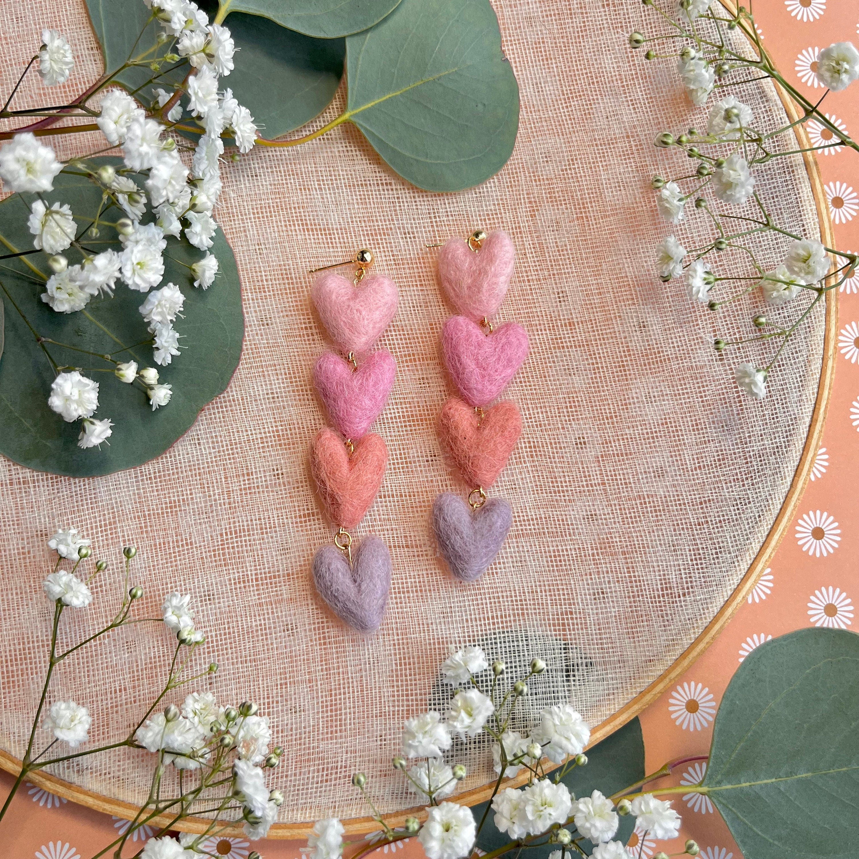 Mini Heart Felt Dangle