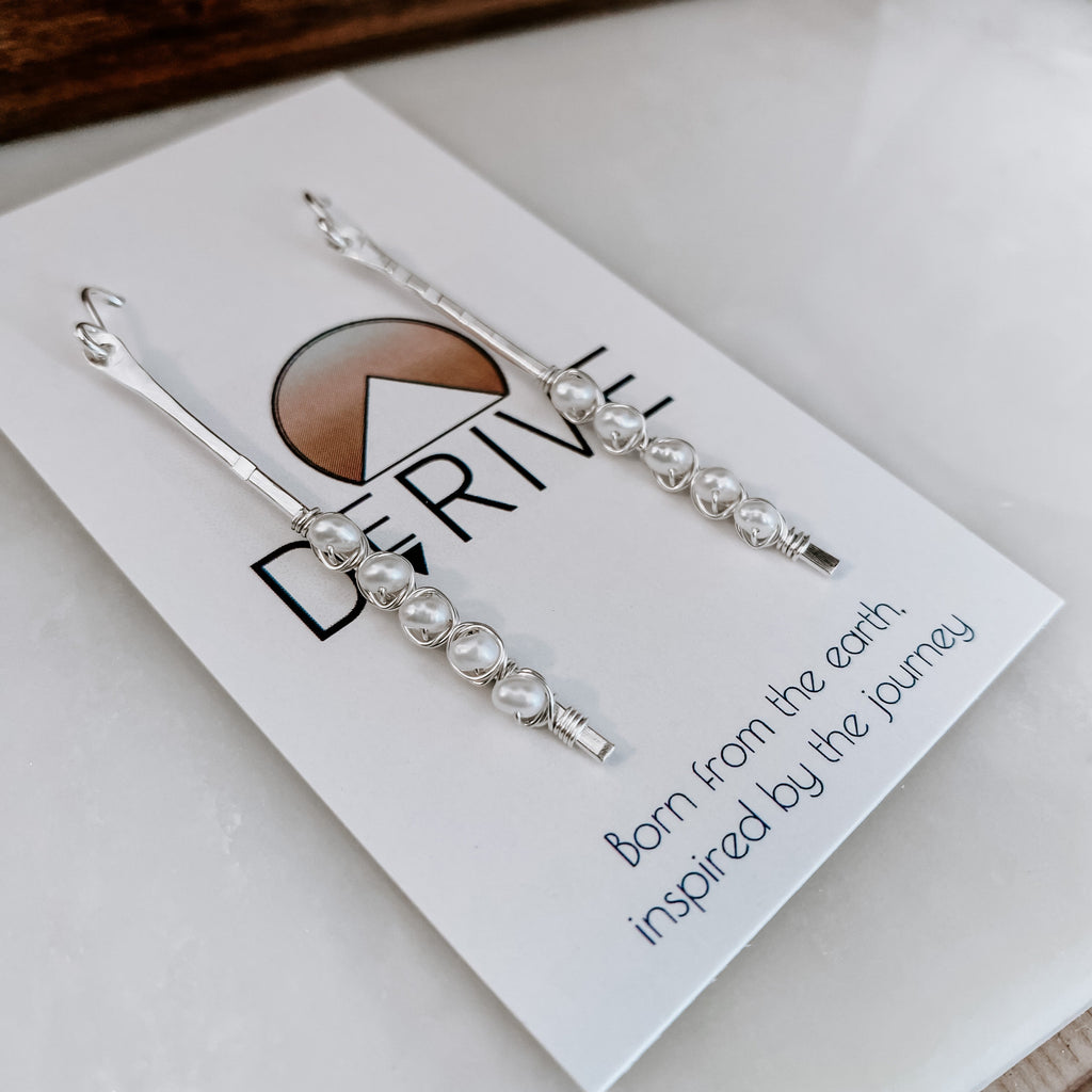 Sticks and Stones - Pearl Stick Earrings