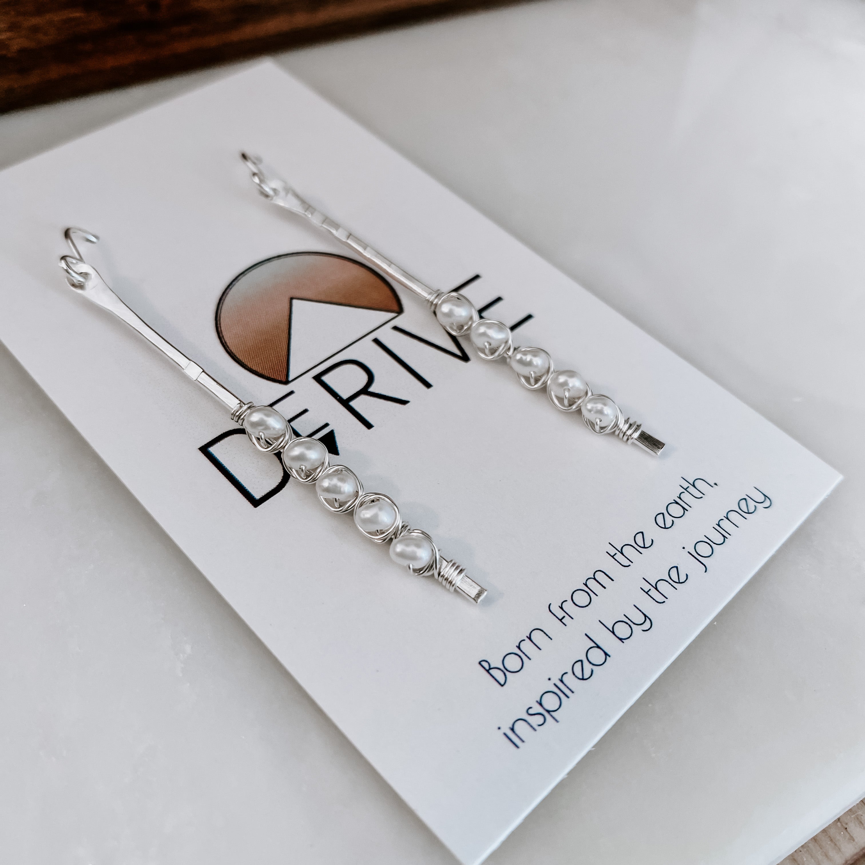 Sticks and Stones - Pearl Stick Earrings