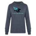 Flying Long Sleeve Hoodie Shirt - heather navy