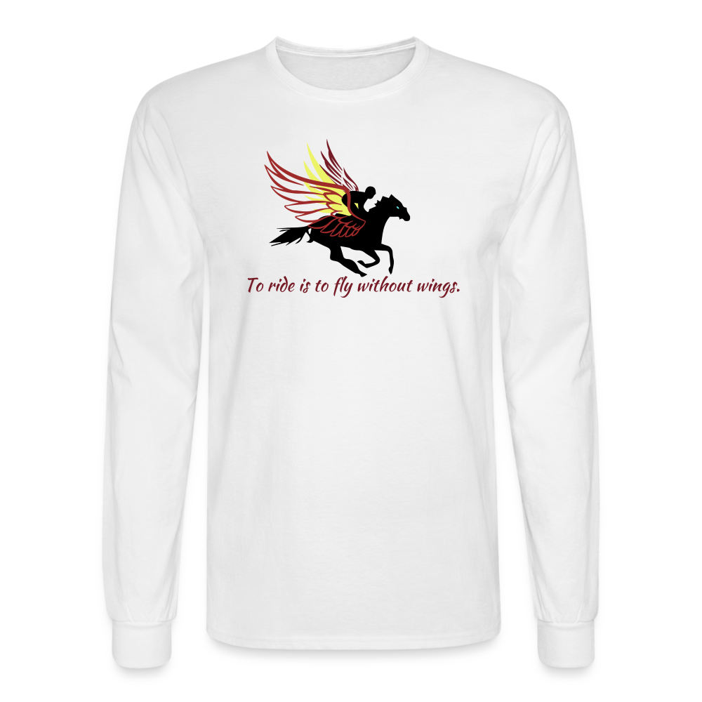 Flying Long Sleeve T-Shirt - white