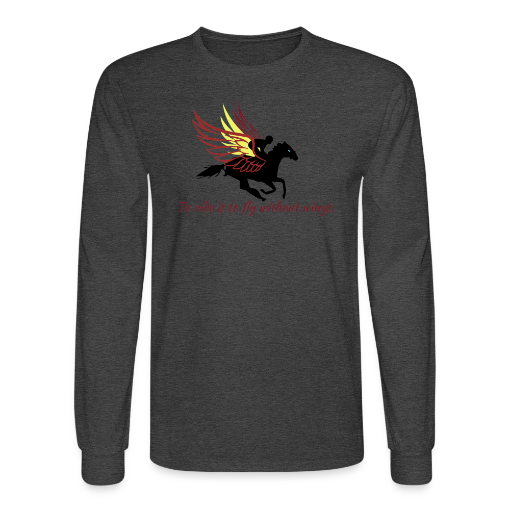 Flying Long Sleeve T-Shirt - heather black