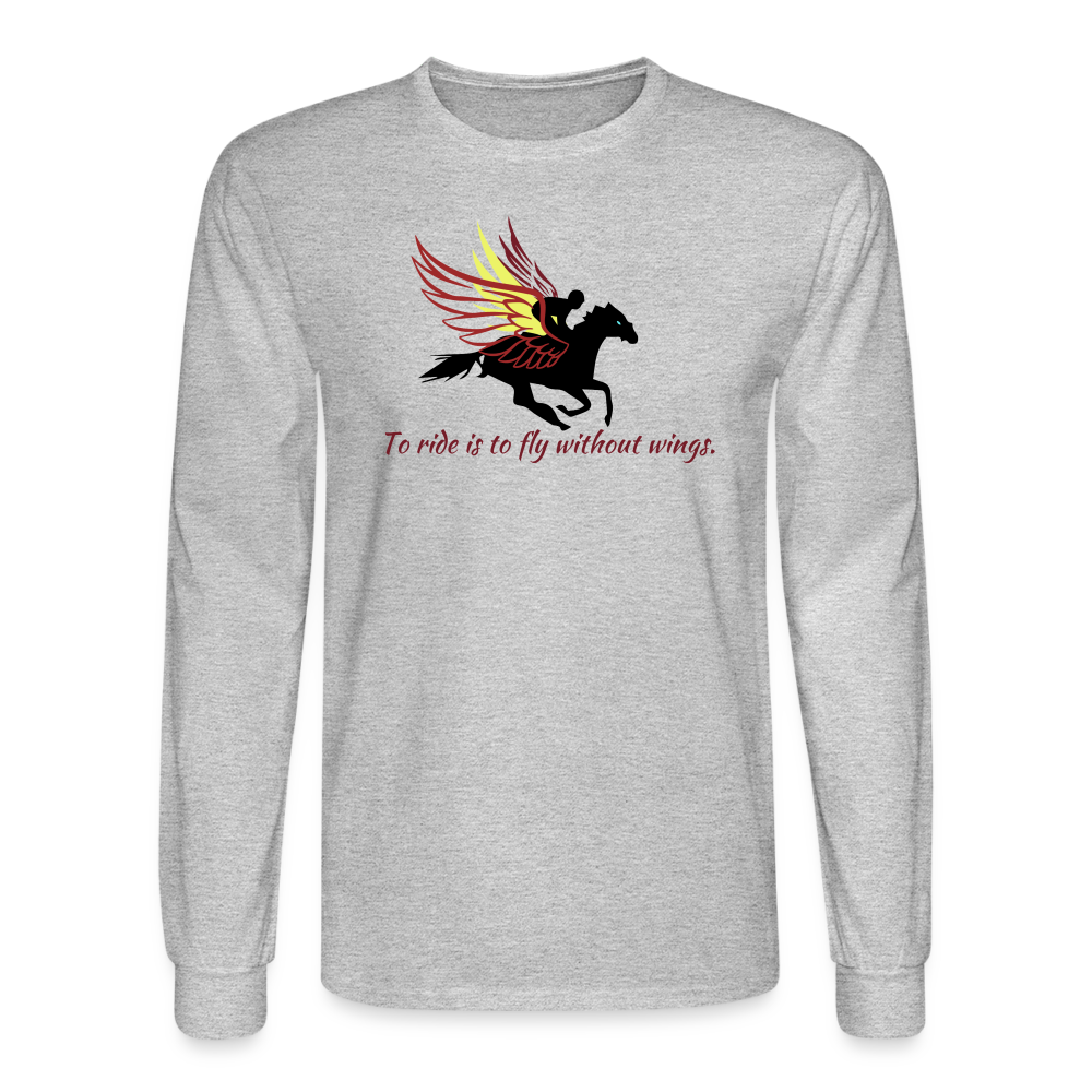 Flying Long Sleeve T-Shirt - heather gray