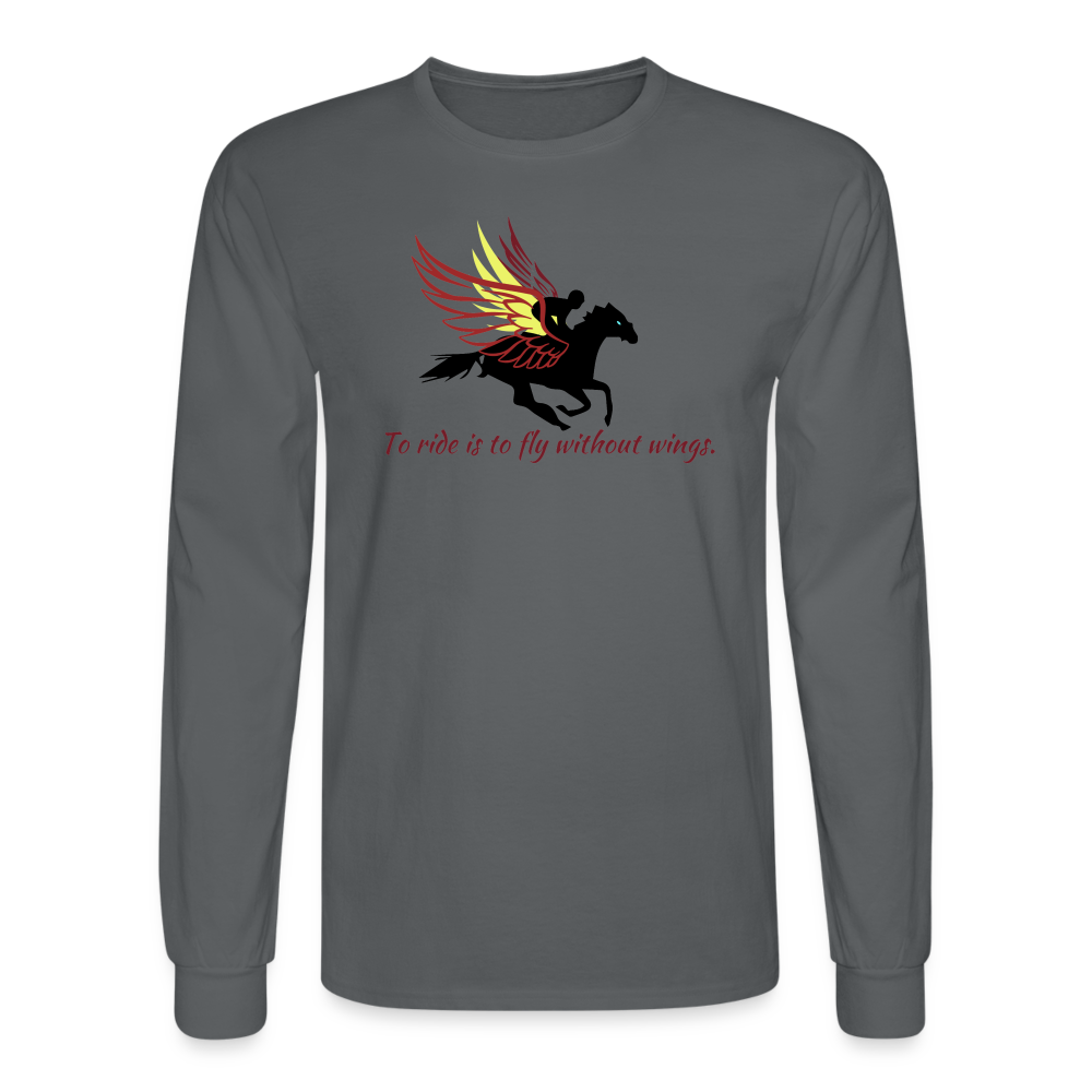 Flying Long Sleeve T-Shirt - charcoal