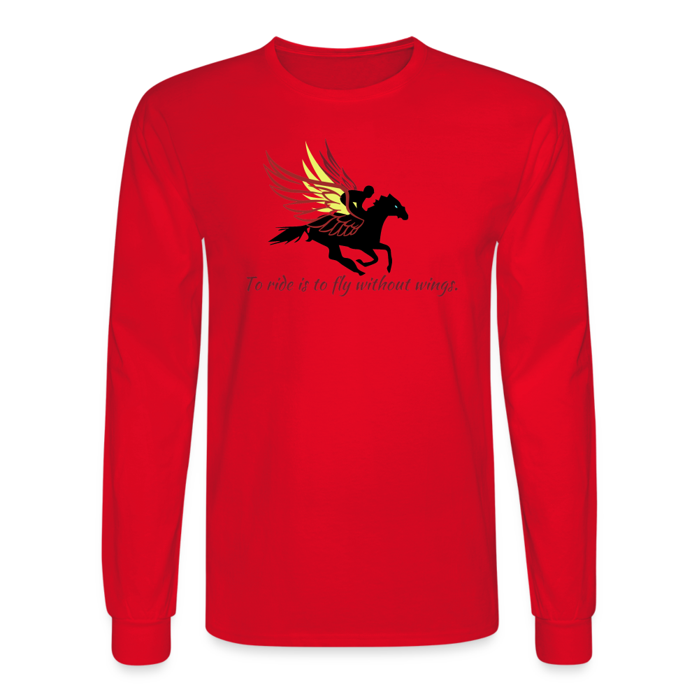 Flying Long Sleeve T-Shirt - red