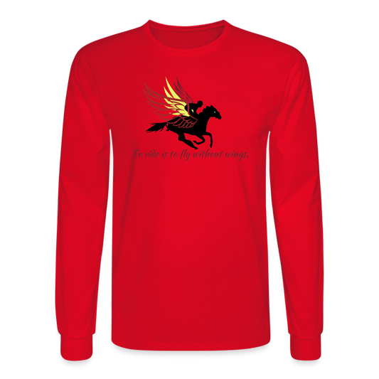 Flying Long Sleeve T-Shirt - red