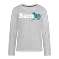 Barn Rat Kids' Premium Long Sleeve T-Shirt - heather gray