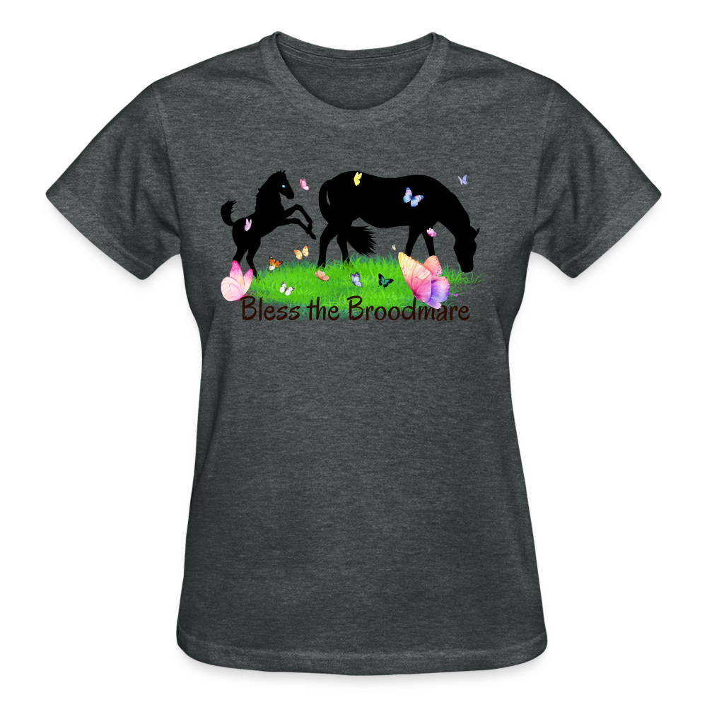 Bless the Broodmare Cotton Tee-Ladies - deep heather