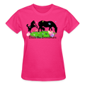 Bless the Broodmare Cotton Tee-Ladies - fuchsia