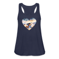 Country Couple Flowy Tank-Women's - navy