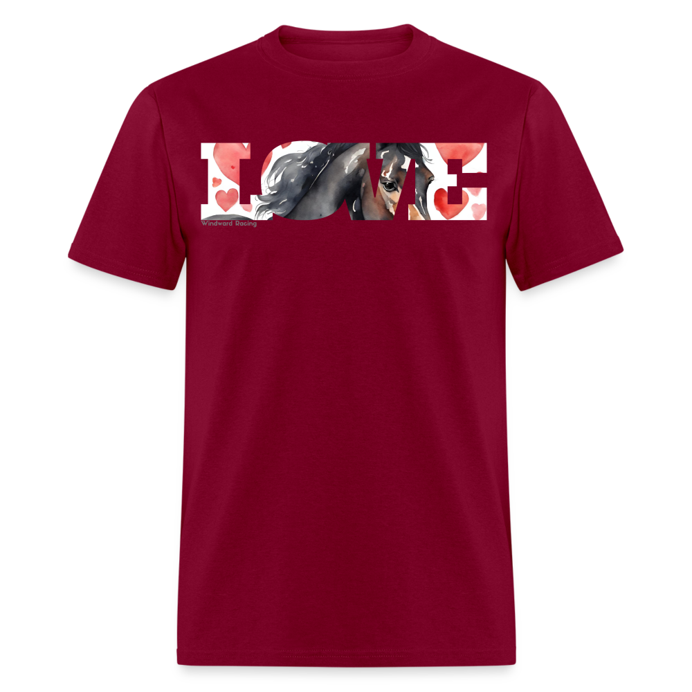 Love Classic Tee - burgundy