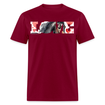 Love Classic Tee - burgundy