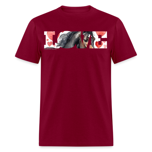 Love Classic Tee - burgundy