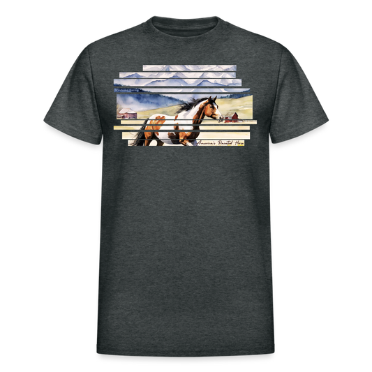 Painted Horse Ultra Tee - deep heather