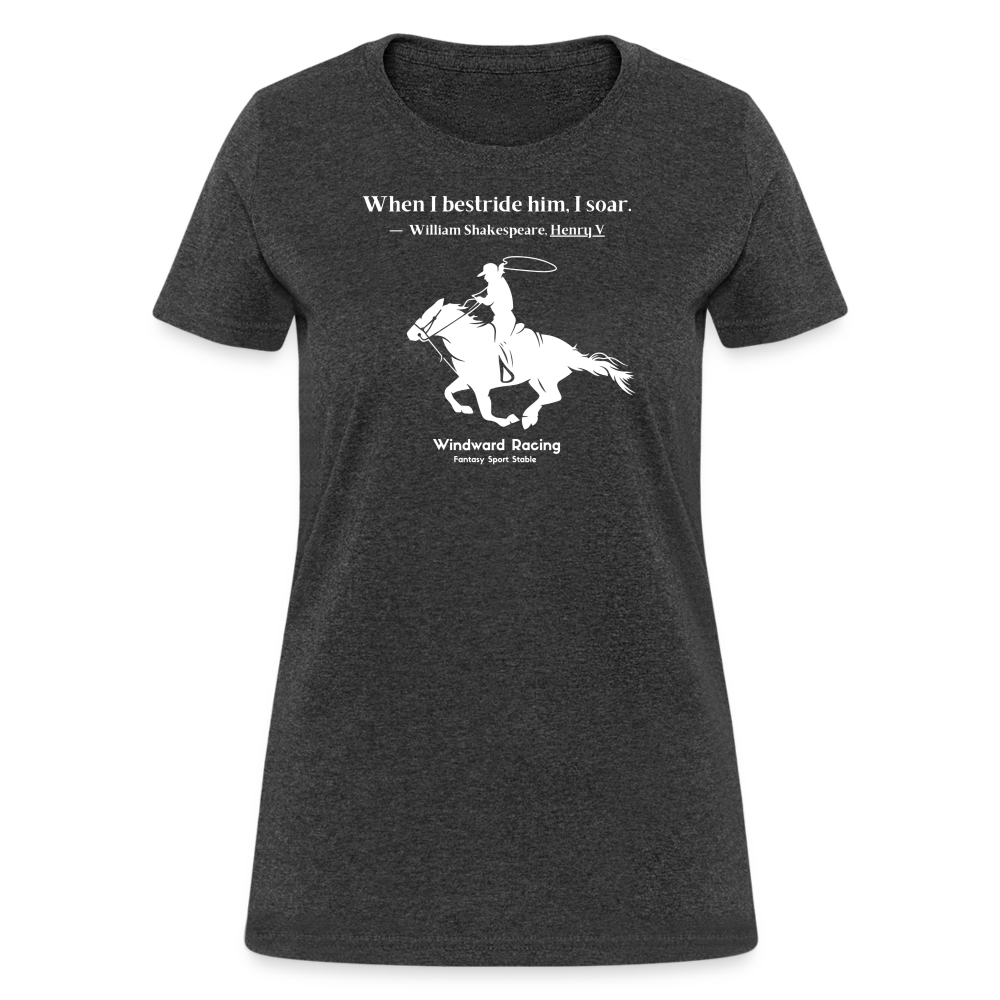 I Soar Tee-Women's - heather black