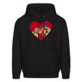 Heart Hoodie - black