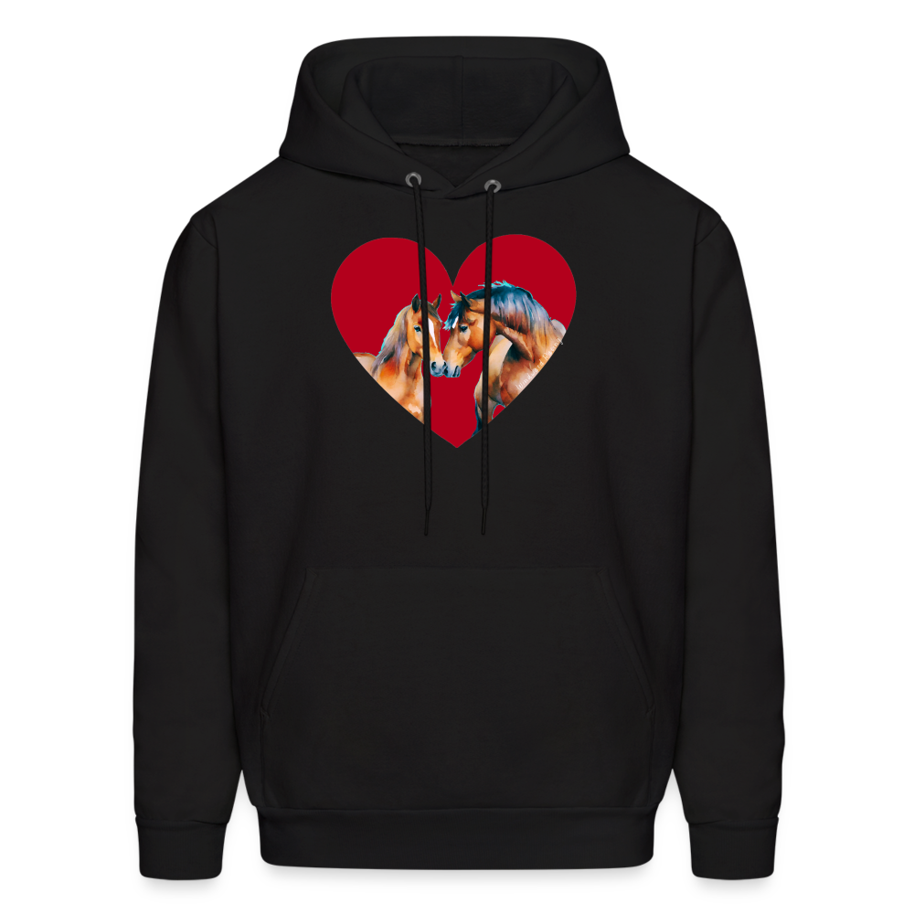 Heart Hoodie - black