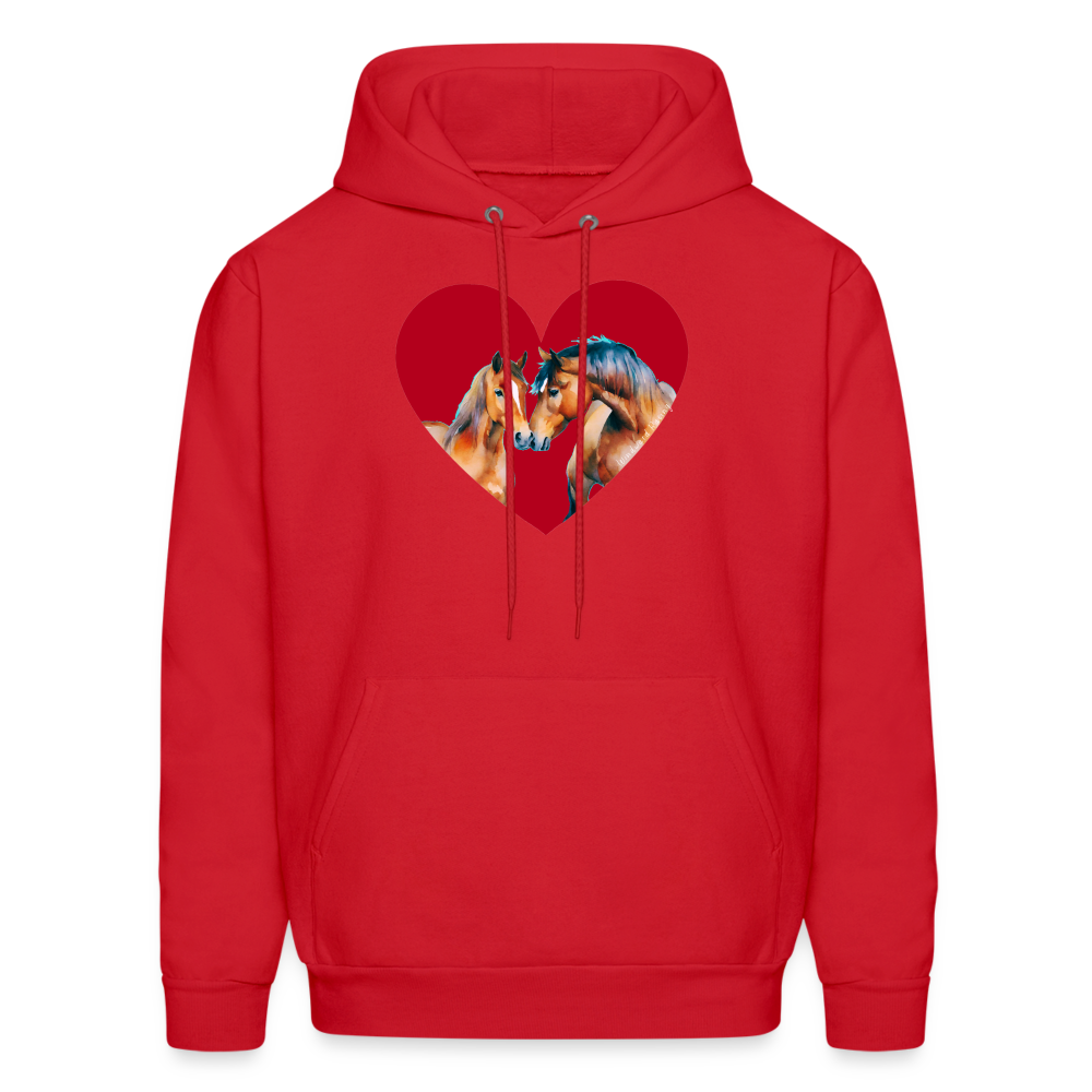 Heart Hoodie - red