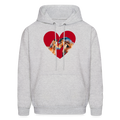 Heart Hoodie - ash 