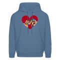 Heart Hoodie - denim blue