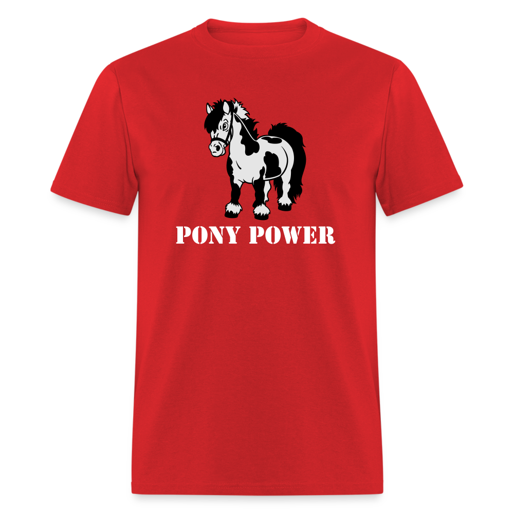 Pony Power Tee - red