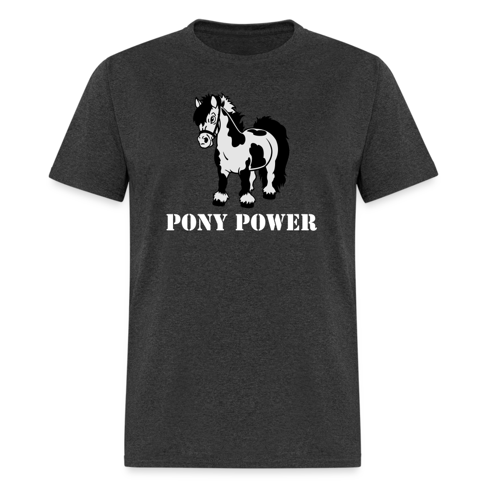 Pony Power Tee - heather black