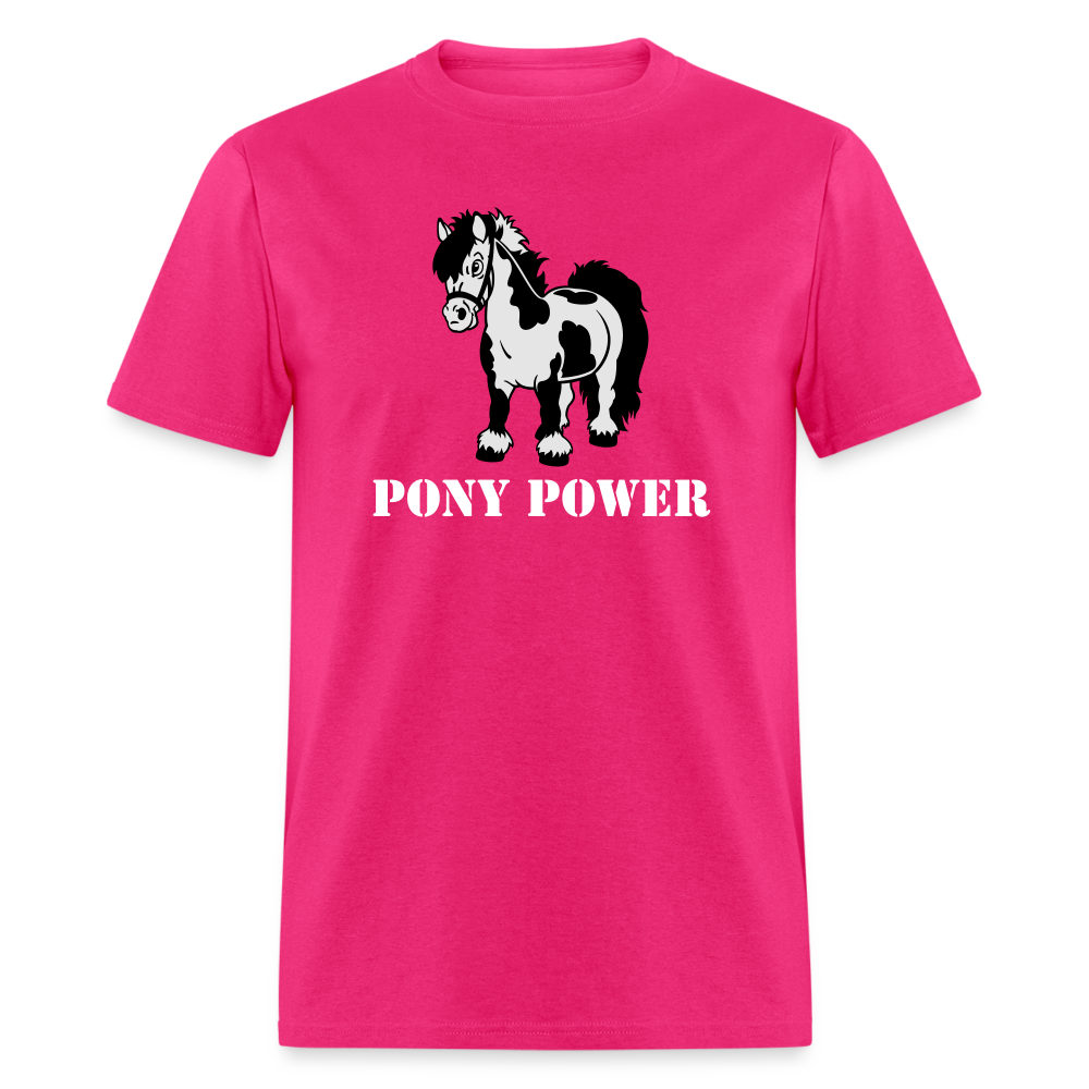 Pony Power Tee - fuchsia