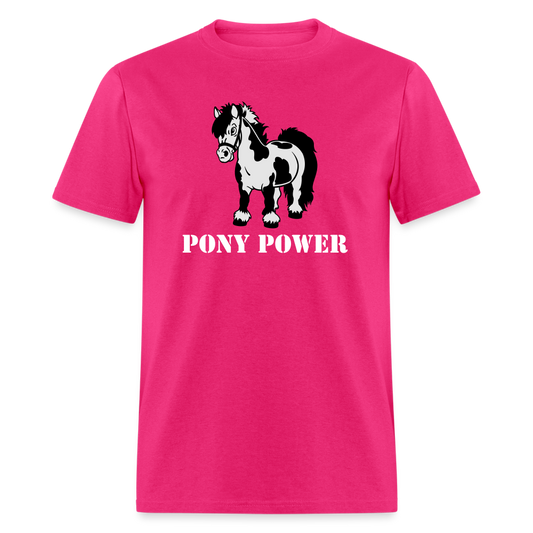 Pony Power Tee - fuchsia