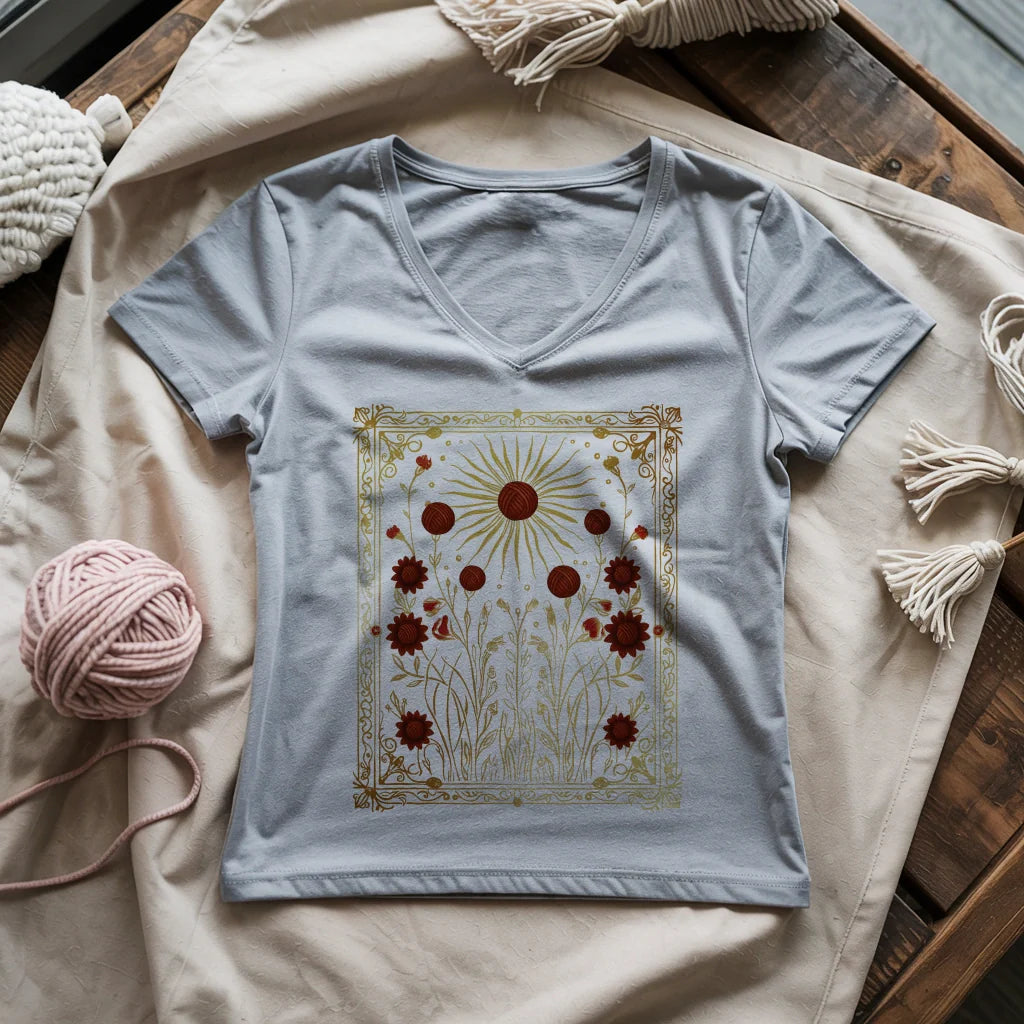 Energy Of Yarn Lady V-neck